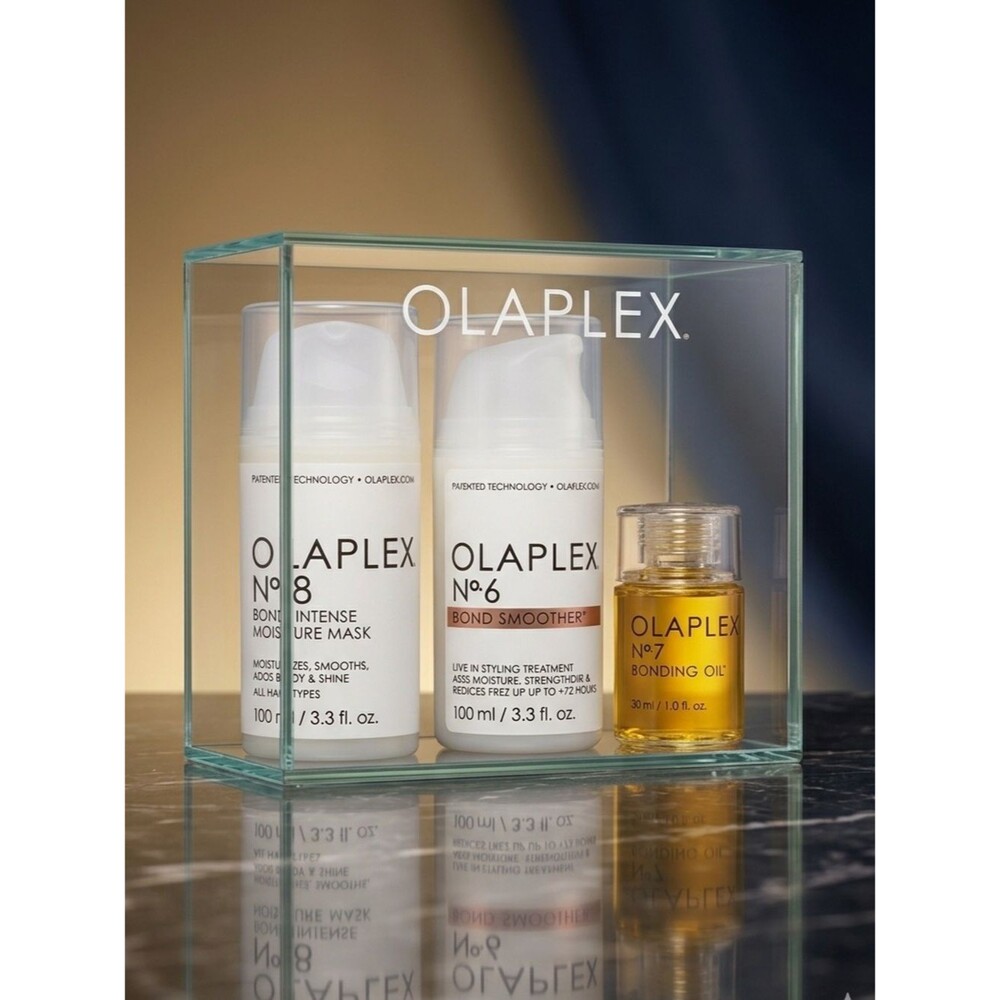 Olaplex Iconic Shine Hair Care Set - No. 6, No. 7 & No. 8 Treatment Kit NIB